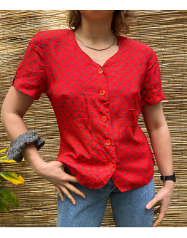 Vintage floral top M