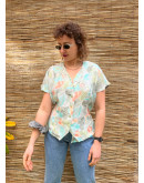 Vintage printed top L