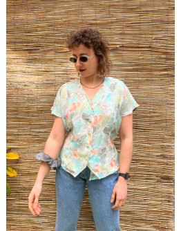 Vintage printed top L