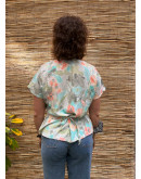 Vintage printed top L