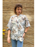 Vintage printed shirt L