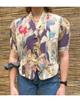 Vintage printed top M