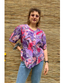 Vintage printed top S-M