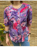 Vintage printed top S-M
