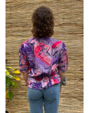 Vintage printed top S-M