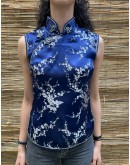 Vintage silk asian top S