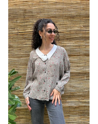 Vintage floral shirt M-L