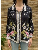 Vintage printed shirt M