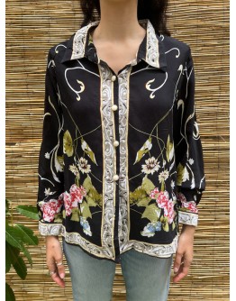 Vintage printed shirt M