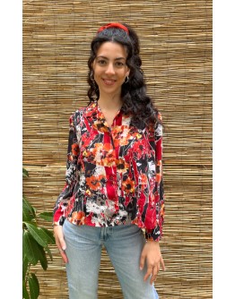Vintage printed shirt L