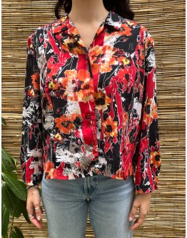 Vintage printed shirt L