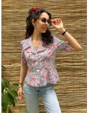 Vintage printed top S