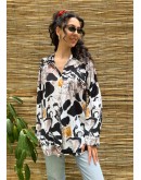 Vintage printed shirt XL