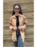 Vintage suede πουκάμισο L