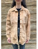 Vintage suede πουκάμισο L