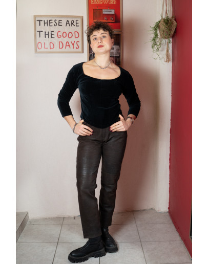 Vintage velvet top M