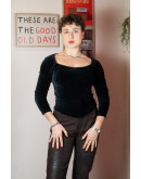 Vintage velvet top M