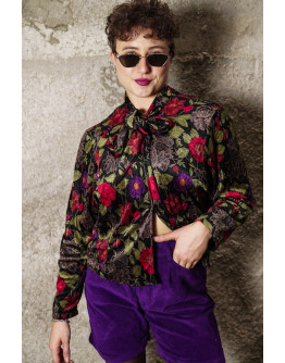 Vintage βελούδινο τοπ XL