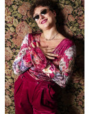 Vintage velvet top S-M
