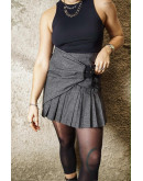 Vintage μάλλινη πλισέ φούστα M