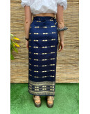 Vintage μεταξωτή έθνικ wrap φούστα maxi