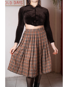 Vintage plaid skirt S