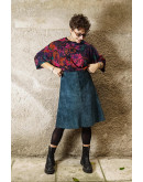 Vintage suede φούστα M-L