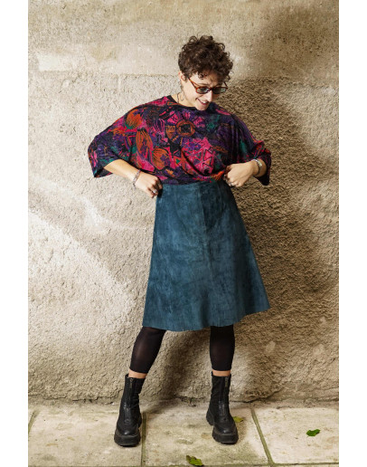 Vintage suede φούστα M-L