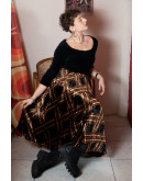 Vintage βελούδινη φούστα S