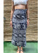 Vintage printed wrap skirt maxi