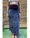 Vintage floral wrap skirt maxi