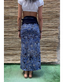 Vintage φλοράλ wrap φούστα maxi 