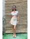 Vintage floral wrap skirt mini