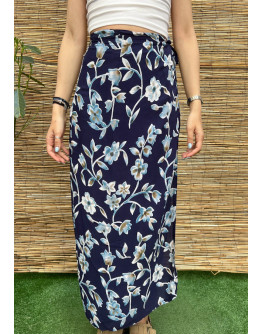 Vintage floral skirt maxi L