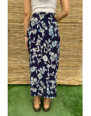 Vintage floral skirt maxi L