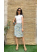 Vintage floral wrap skirt midi 
