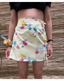 Vintage φλοράλ wrap φούστα mini 