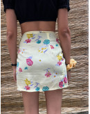 Vintage φλοράλ wrap φούστα mini 
