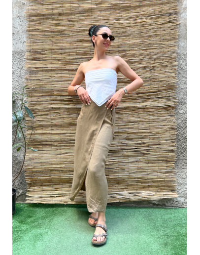 Vintage wrap φούστα maxi XS