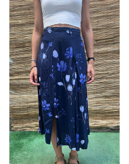 Vintage φλοράλ φούστα midi L-XL