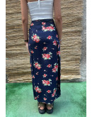 Vintage φλοράλ wrap φούστα maxi 