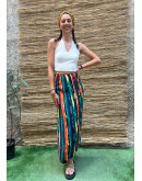 Vintage εμπριμέ wrap φούστα maxi 