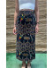 Vintage εμπριμέ wrap φούστα maxi 