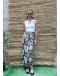 Vintage εμπριμέ wrap φούστα maxi 