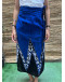 Vintage εμπριμέ wrap φούστα maxi 