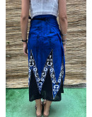 Vintage εμπριμέ wrap φούστα maxi 