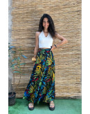 Vintage εμπριμέ wrap φούστα maxi 