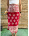 Vintage εμπριμέ wrap φούστα maxi 