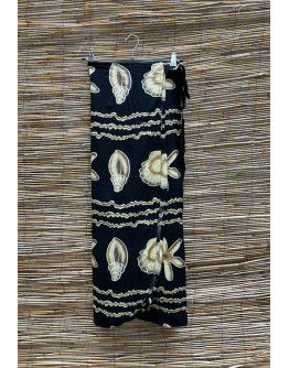 Vintage εμπριμέ wrap φούστα maxi 