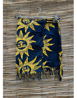Vintage εμπριμέ wrap φούστα mini 